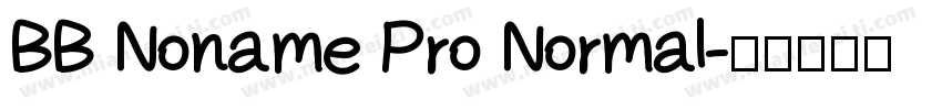 BB Noname Pro Normal字体转换